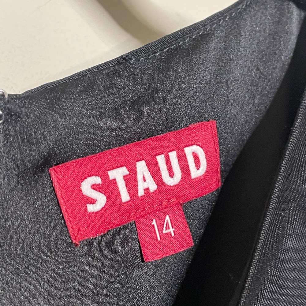 STAUD Mini Heike Dress in Black - Picture 6 of 7
